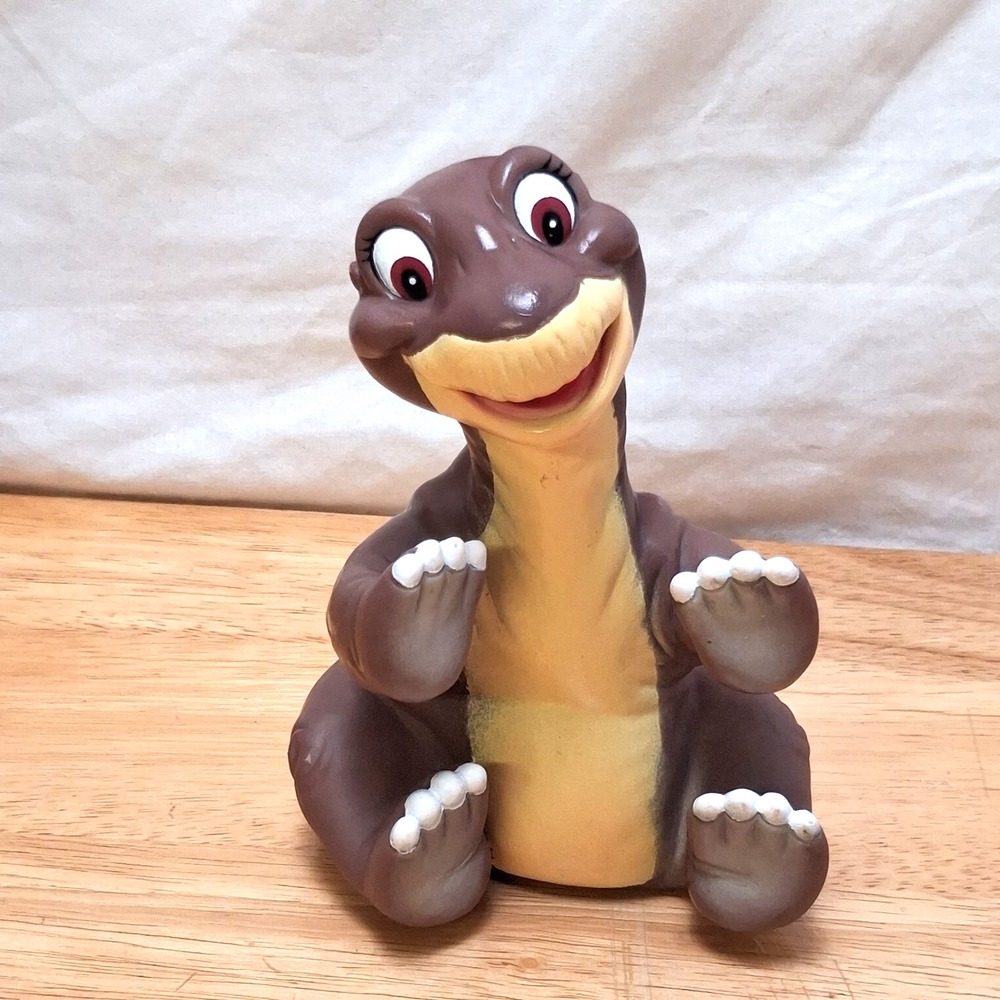 1988 Land Before Time LITTLE FOOT Dinosaur Vintage Rubber Hand Puppet Pizza Hut
